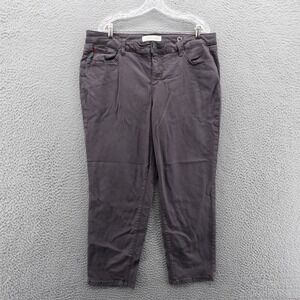 Slink Jeans Curvy Fit Slim Jeans Size 18 Gray Womens Stretch Cotton Blend Casual